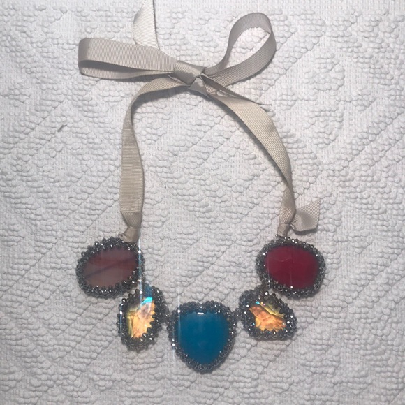 COPY - *RARE* Amrita Singh Jewel Ribbon Necklace - Picture 2 of 6